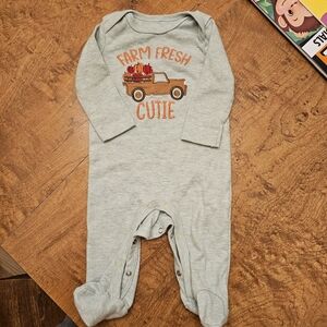 Farm Fresh Cutie Fall Footie 0-3 Month